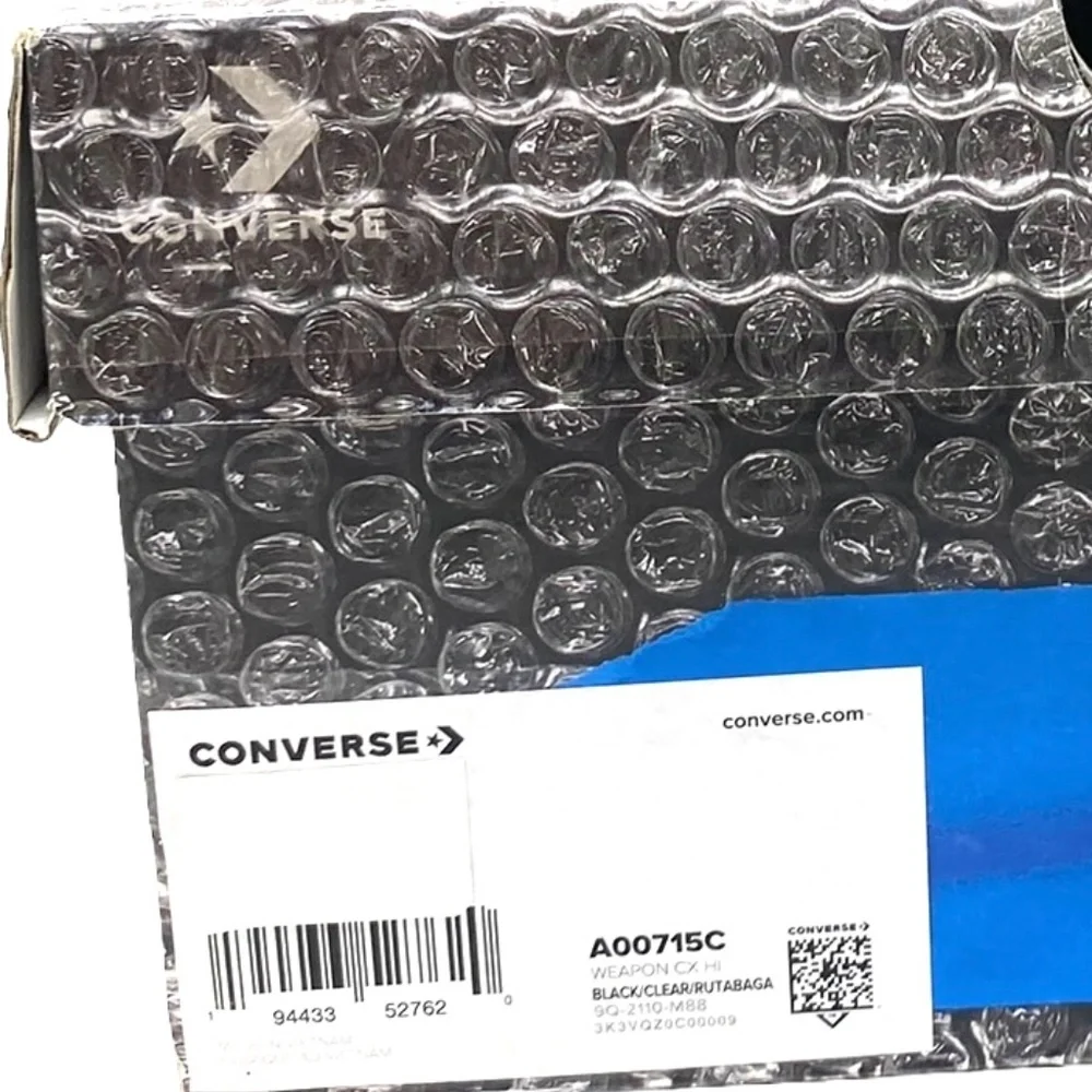Converse x Joshua Vides Weapon CX Women's High Skate Shoes Black Canvas A00715C